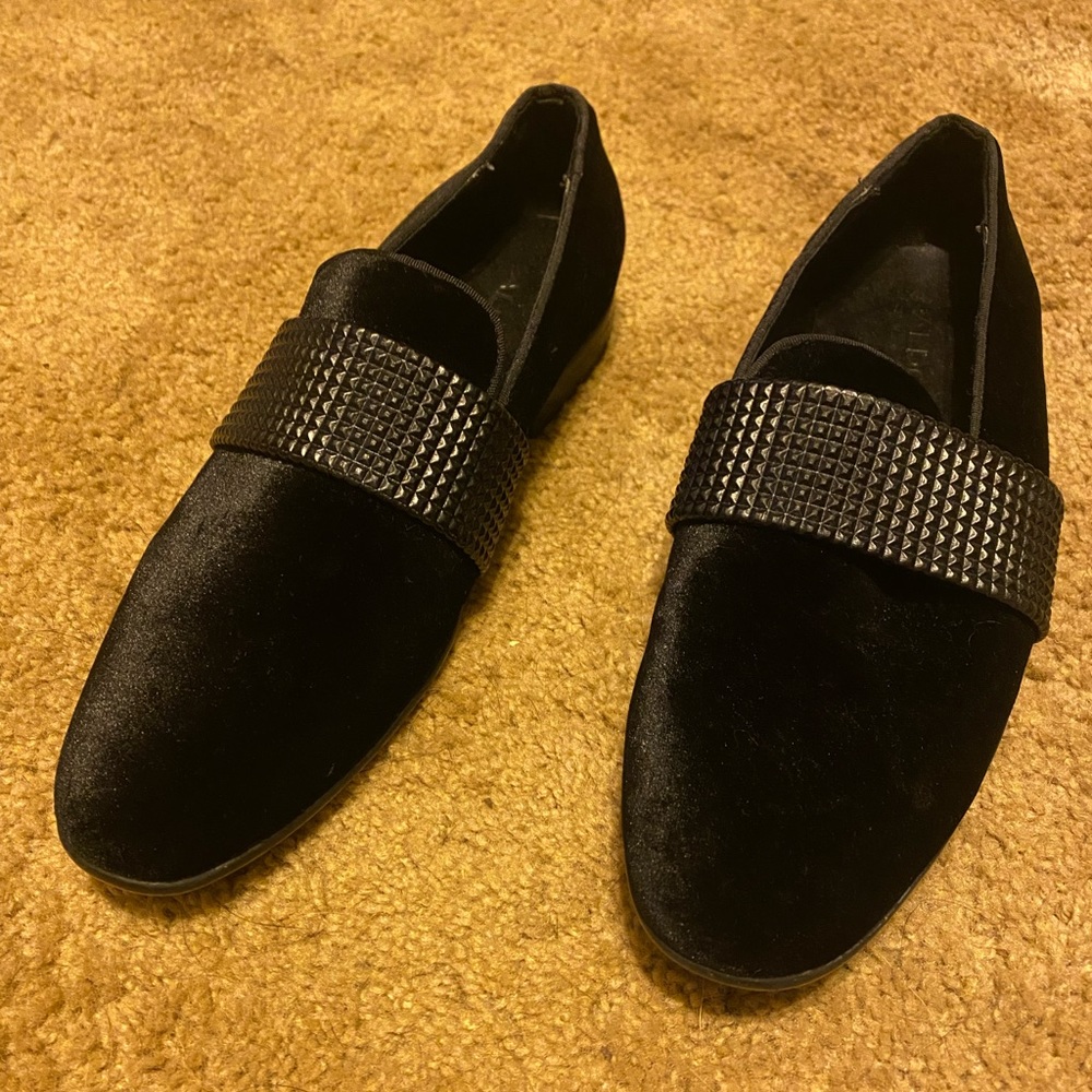 aldo mens suede black dress shoes